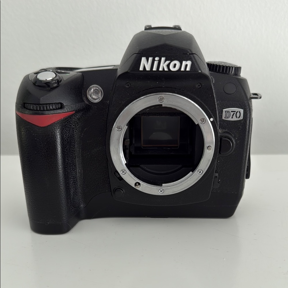 Nikon Black and Red Digital Camera Body